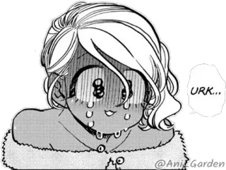 🥲 URK... anime, manga, triste, llorando, expresión, dibujo animado telegram sticker