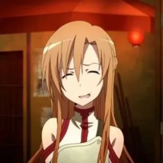 🍂 Asuna Yuuki Sword Art Online Anime, Karakter, Sword Art Online, Asuna, Yuuki, Kawaii whatsapp sticker