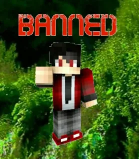 😡 BANNED verboten, Minecraft, klötzchenfigur telegram sticker