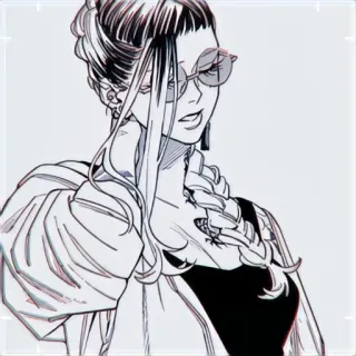 💱 woman, anime, sunglasses, illustration, cartoon telegram sticker