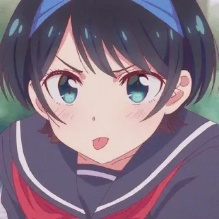 😝 anime, ragazza, carina, manga, cartone animato, personaggio, ritratto telegram sticker