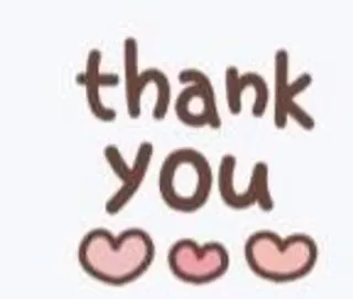 ➰ thank you thank you, hearts, greeting, appreciation, gratitude, message telegram sticker