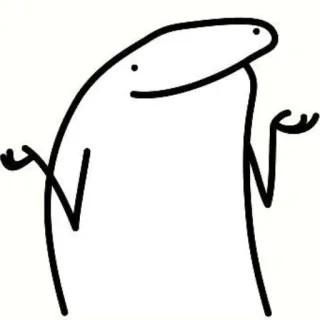 🌟 florkofcows, shrug, meme, character, drawing whatsapp sticker