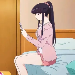 📱 Komi Shouko Komi Can't Communicate 코미 양은 커뮤증입니다, 애니, 만화, 코미 쇼코, 캐릭터 telegram sticker
