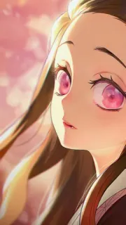 💋 Nezuko Kamado Demon Slayer Anime, Nezuko, Demon Slayer, fofo, Mangá, Desenho animado, Garota anime whatsapp sticker