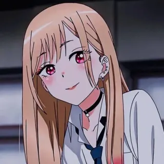 🙂 Marin Kitagawa My Dress-Up Darling Anime, Cartone animato, Ragazza, Carina, Marin Kitagawa, My Dress-Up Darling telegram sticker
