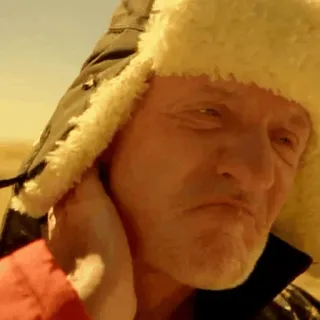 🌓 Mike Ehrmantraut Breaking Bad old, serious, hat, villain telegram sticker