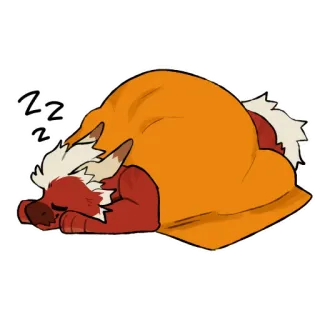 😪 ZZ นอนหลับ, เหนื่อย, สัตว์, ผ้าห่ม, น่ารัก, การ์ตูน telegram sticker