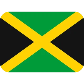 🇯🇲 Jamaica, Bandera, Bandera jamaicana, Caribe, Bandera país telegram sticker
