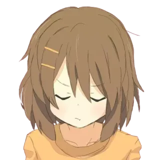 😠 Anime, Lindo, Chica, Dibujo animado, Ilustración, Retrato telegram sticker
