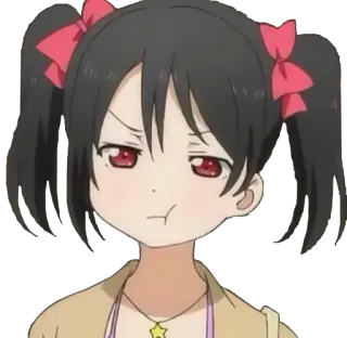 😒 Yazawa Nico Love Live! อนิเมะ, มังงะ, ผู้หญิง, ไอดอล, น่ารัก, ยาซาวะ นิโกะ, เลิฟไลฟ์ telegram sticker