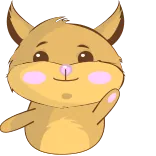 👋 hamster, middle finger, offensive, rude, animal whatsapp sticker
