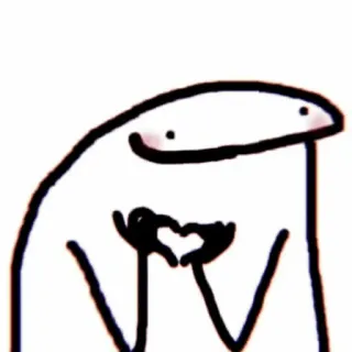 💗 love, heart, cute, drawing, character, white whatsapp sticker