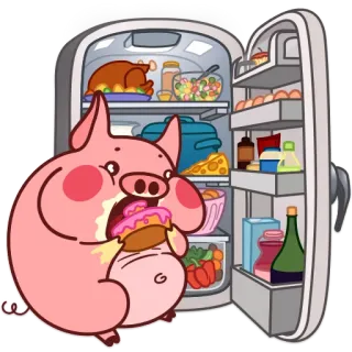 Pig Valera @Pig_and_friends / @Mari_Deinos telegram stickers