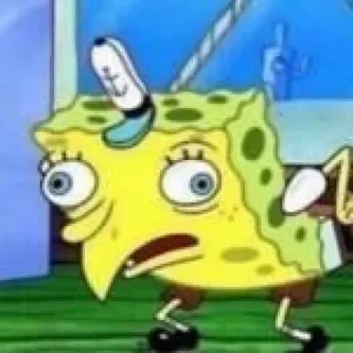 🧽 Spongebob Squarepants spongebob, dessin animé, drôle, mème whatsapp sticker