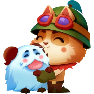😊 Teemo League of Legends teemo, league of legends, jogo, fofo, poro, personagem, videogame telegram sticker