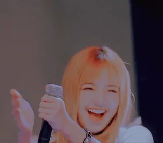 🍭 Lisa cantor, kpop, lisa, blackpink, microfone, idol whatsapp sticker