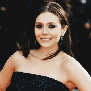 🌜 Elizabeth Olsen actress, celebrity, portrait, woman, elizabeth olsen telegram sticker