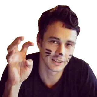 👋 uomo, baffi di gatto, faccia, persona telegram sticker