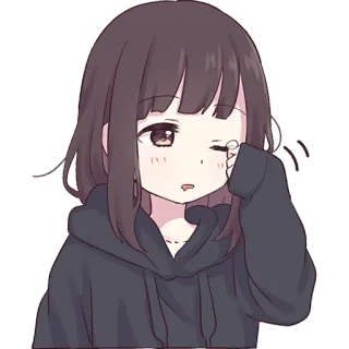 🥱 anime, girl, cute, manga, cartoon, character whatsapp sticker