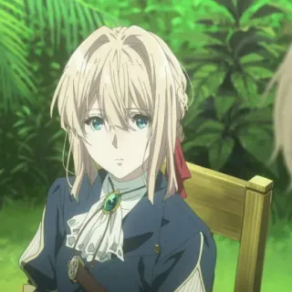 ✨ Violet Evergarden Anime, Personaggio, Ragazza, Ritratto, Violet Evergarden telegram sticker