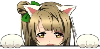 😸 anime, cat ears, cute, manga, sticker telegram sticker
