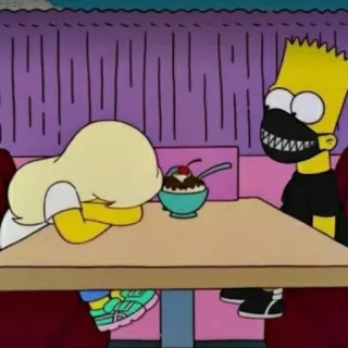 😷 Bart Simpson The Simpsons Cartoon, Die Simpsons, Bart Simpson, Eis whatsapp sticker