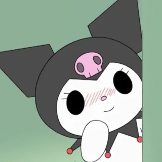 🙂 Kuromi Anime, Kawaii, Dibujos animados, Lindo, Sanrio telegram sticker
