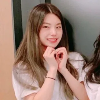 🌸 femme, sourire, coeur, cheveux, kpop, fille, idole telegram sticker