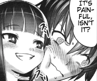 😣 IT'S PAINFUL, ISN'T IT? Mangá, Doloroso, Anime, Quadrinhos, Suor telegram sticker