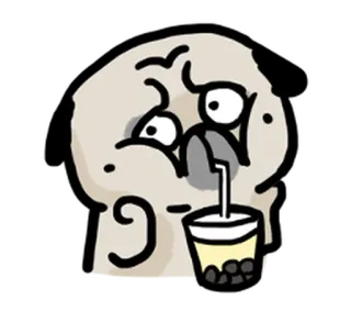 🥤 Hoạt hình, Uống, Trà sữa trân châu, Meme, Hài hước, Emoji, Sticker telegram sticker