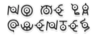 😕 Unown Pokemon pokemon, unown, sticker, spiel, monster whatsapp sticker