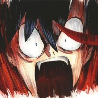 🤬 anime, scioccato, arrabbiato, spaventato, ragazza anime whatsapp sticker