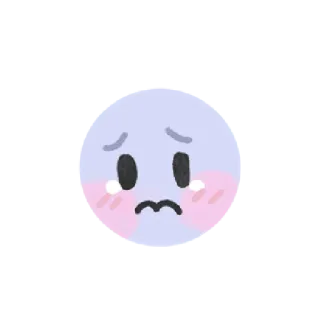🥲 smutny, płacz, emotikon, emoji, uczucie, zdenerwowany, płaczący telegram sticker