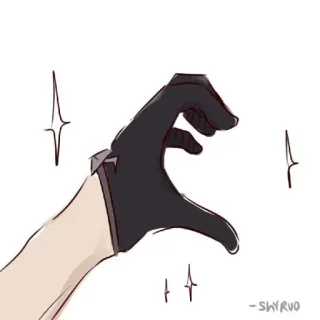 🐾 -SHYRV0 mão, coração, luva, coração com os dedos, amor telegram sticker