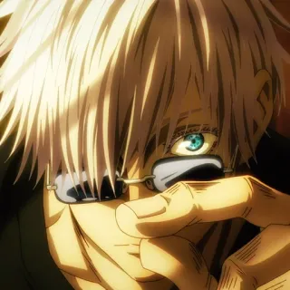 🤍 Satoru Gojo Jujutsu Kaisen anime, manga, gojo, satoru, jujutsu, glasses telegram sticker