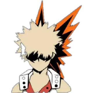 💪 Katsuki Bakugo My Hero Academia anime, sticker, character, bakugo, my hero academia telegram sticker