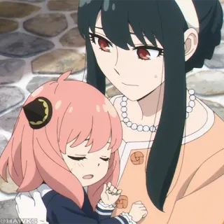 🗡 Anya Forger Spy x Family Anime, Lucu, Keluarga, Spy x Family, Anya telegram sticker