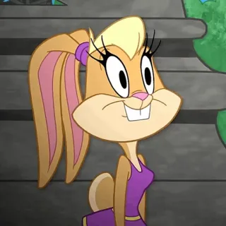 🥕 Lola Bunny Looney Tunes Lola Bunny, Looney Tunes, dibujos animados, conejo, personaje telegram sticker