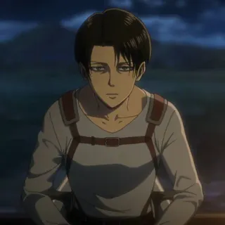 ☁️ Levi Ackerman Attack on Titan Levi, Ackerman, Attack on Titan, Anime, Character, Survey Corps telegram sticker
