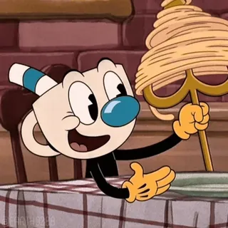 😃 Cuphead cuphead, dessin animé, pâtes, animé, personnage whatsapp sticker