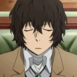 🧱 Osamu Dazai Bungou Stray Dogs Anime, Osamu Dazai, Bungou Stray Dogs, Personaggio telegram sticker