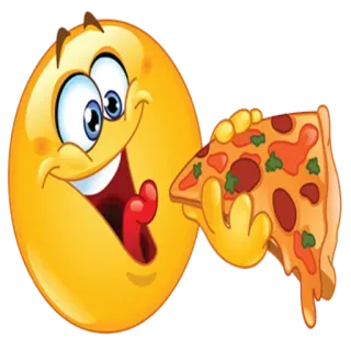 🍕 Emoji, Pizza, Nourriture, Smiley, Manger whatsapp sticker