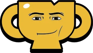 🌟 cúp, giải thưởng, khuôn mặt, vàng, nhãn dán, meme telegram sticker