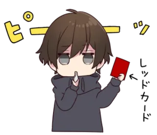 🤫 ピポーン
レッドカード anime, red card, warning telegram sticker