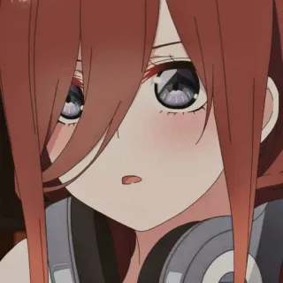 🔪 Miku Nakano The Quintessential Quintuplets Аниме, Девушка, Мику Накано, Наушники, Пять невест telegram sticker