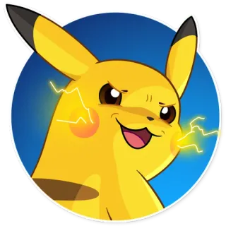 😈 Pikachu Pokemon pikachu, pokemon, anime, cartoon, electricity, yellow telegram sticker