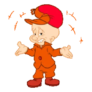 😬 Elmer Fudd Looney Tunes элмер фадд, looney tunes, мультфильм, персонаж telegram sticker