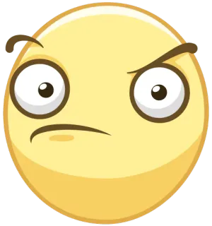 😠 이모지, 얼굴, 화난, 표정, 스티커 telegram sticker