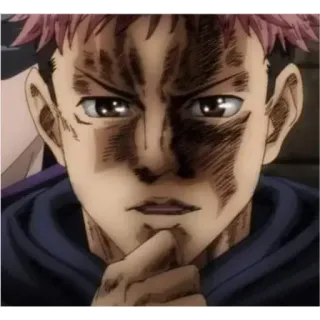 🙂 Yuji Itadori Jujutsu Kaisen anime, manga, jujutsu kaisen, yuji itadori, sticker whatsapp sticker
